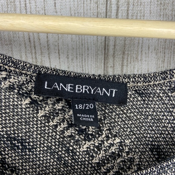 Lane Bryant Gray and Black Knit Top - Picture 2 of 6